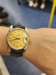 Tudor Oyster Prince 金色錶面腕錶