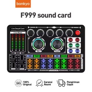 Soundcard F999 Sound Card Bluetooth compatible External Wireless DJ Noise Reduction Mixer For Live S