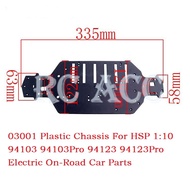 RC 03001 Plastic Chassis For HSP 1:10 94103 94103Pro 94123 94123Pro Electric On-Road Car Parts