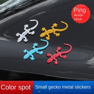 Car Metal Decorative Sticker Color Spot Gecko Car Sticker 3d 3d Special Creative Labeling Safe Car B