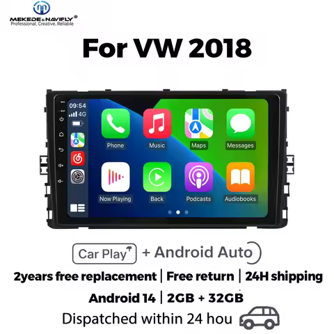 Intelligent Car audio system For Volkswagen Passat Golf MBQ Polo B5 B6 2018-2020 Wireless Carplay Ca