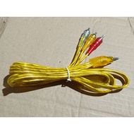 3-1 Transparent RCA Audio Video Cable 3-1 Mini Stereo Audio Video To RCA Cable/