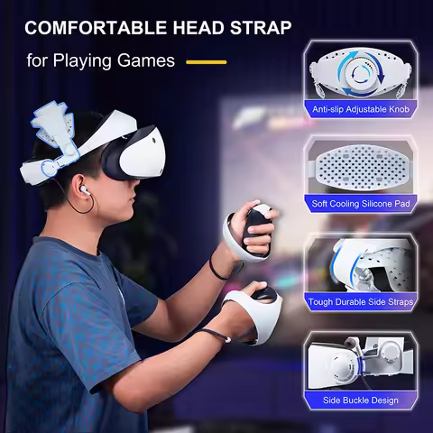 Adjustable Head Strap For PS VR2 Headset VR Glasses Bracket Enhanced Support Balance Comfort Headban