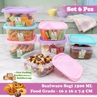 6-piece Lunch Box Set / Lunch Box Sealware Aeries 1500ml - Food Grade