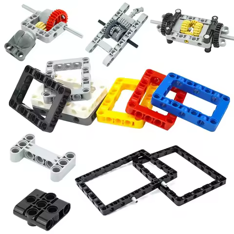 Building Blocks Technical Parts Hole Arm Pin Connector Liftarm Bricks Compatible 39793 64178 64179 3