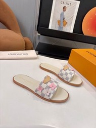 LV 拖鞋 涼鞋 花花款