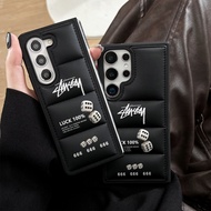 FOR SAMSUNG GALAXY S25 Z FOLD FLIP 7 6 5 Protective Casing STUSY 666 Pattern Down Cotton Cover Case