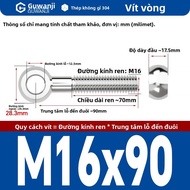 304 Stainless Steel Eye Bolt with Ring Screw Fish Eye Live Joint Bolt M5M6M8M10 Hardware Tools Stand