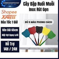 Retractable Stainless Steel Fly Swatter, Insect Swatter Extends Up to 65cm, Available in 5 Diverse C
