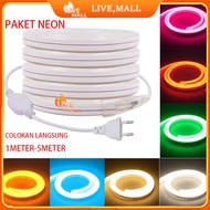 HOT FLEXIBLE NEON LIGHT PACKAGE 220V 1M 2M 3M 4M 5M 5 METERS JUST PLUG IN OUTDOOR IP65 DIY LETTERS