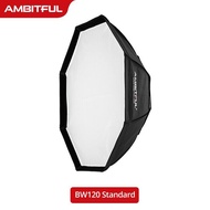 AMBITFUL 120cm 140cm Rectangular Octagonal Honeycomb Grid Softbox Reflector Softbox for Bowens Mount