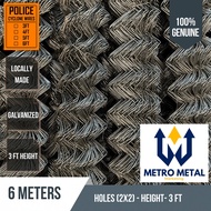 ✴☎Cyclone Wire Mesh (2.2mm) 6 meters roll 3 Ft height