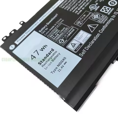 CP Laptop Battery NGGX5 11.4V/47WH/4000mAh For Latitude E5270 E5470 M3510 E5570 E5550 E5570 Series J