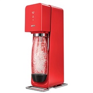 SodaStream Source氣泡水機-紅 送啜飲杯+1L水瓶 1入(金屬)