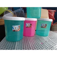 1kg Round Plastic Jar/1kg Airtight Premium Plastic Tube Jar/1kg Premium Plastic Jar l 1kg plastic ko