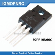 10pcs free shipping FQPF10N60C 10N60C 10N60 600V 9.5A MOSFET N-Channel transistor TO-220F new origin