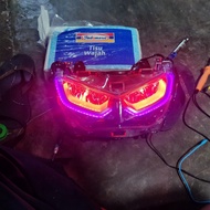 lampu alis dan Devil eyes khusus Yamaha New nmax ukuran 26 cm