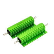 RX24 Green Aluminum Shell Resistor 100W1K1.2K2K2.5K3K4.7K5K8K10K20K Winding Resistor