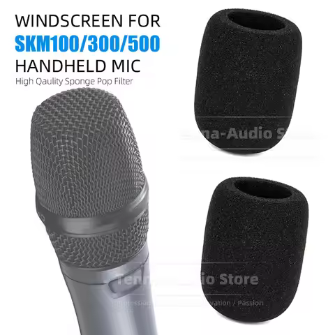 2PCS Windshield Sponge Windproof Mic Cover Foam For SENNHEISER SKM100 SKM300 SKM500 MZW1 Microphone 