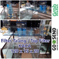 sale Filter Talang Kaca Aquarium / Top Filter 120x15x20 berkualitas