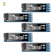 5 Pieces  Display Module 0.91 Inch  OLED Display Module  OLED Screen Driver DC 3.3V-5V(White Light)