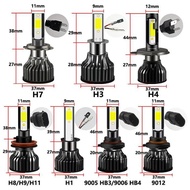 Bzl CAR Led LIGHTS H4 H11 H8 H9 H16 Hb3 Hb4 H1 Hir2 9012 PAIR