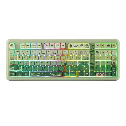KiiBOOM Phantom98 Lite 96% ANSI US Layout Hot-Swap Wired/Bluetooth/2.4GHz Wireless Mechanical Keyboa
