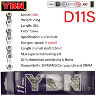 YBN Bike Chain 8/9/10/11/12 Speed MTB Road Bike Chain Compatible with SRAM SHIMANO Unpacked Bicycle 