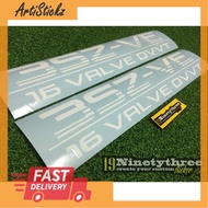 alza sticker pintu 3SZ-VE (18INCI X 3INCI)