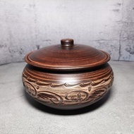 陶器砂鍋手工紅粘土烹飪鍋砂鍋帶蓋砂鍋