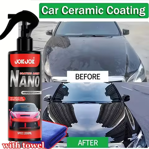 3-in-1 Automotive Nano Ceramic Spray Agent - Fast Drying Liquid Polishing Agent, Crystal Reinforced,