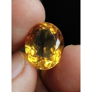 Golden Citrinenatural 15 x 12 x 9 mm 10 Ct Yellow Gold Amethyst Oval Cutting Code 1470