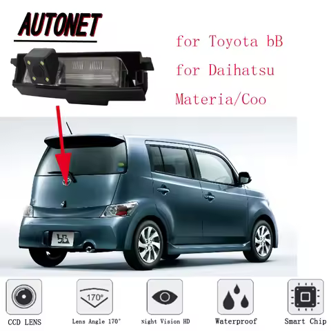 AUTONET rear view camera for Toyota bB NCP3# QNC2# Daihatsu Materia/Coo/HD Night Vision/Parking Came