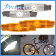 PETIRUN 1 pair Mount Clip Bike Wheel Reflective Mountain Bike Warning Lights Bicycle Spoke Reflector