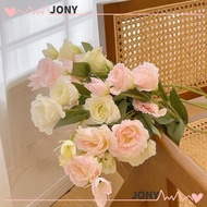 JONYPH Artificial Lisianthus Flowers Large Size Eustoma Grandiflorum Roses Silk Material Simulation 