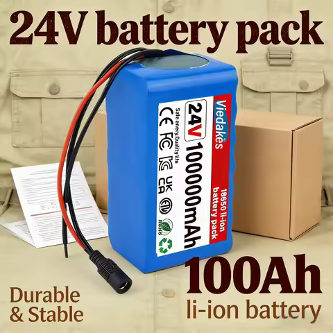 100% New 7S3P 18650 24V 100000mAh Rechargeable Batteries 24V Lithium Battery Wheelchair Battery 7s3p