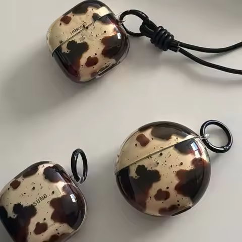 For huawei FreeBuds 5i 6i 7i SE2/SE3 FreeClip 2 Ins black splashed ink imd eaphone case wireless blu