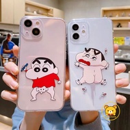 Cute Funny Crayon Shin-chan Clear Phone Case For Realme GT7 GT7T GT6 GT6T GT5 GT3 240W GT2 GT Master