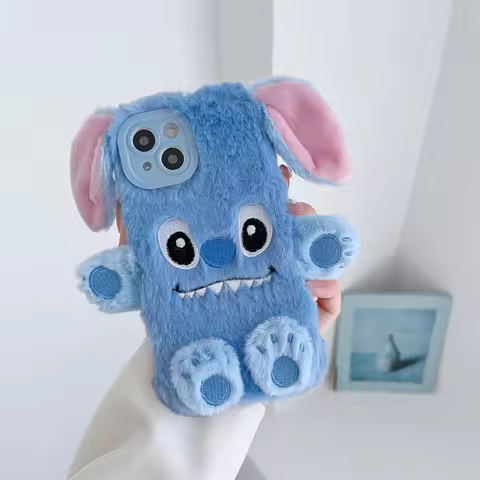 3D Soft Stitch Plush Phone Case For OPPO Realme 2 5 Pro 6 7 8 9 10 11 5s 5i 6i 6s 7i 8i 9i 11X Carto