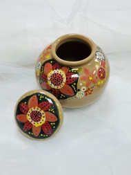 植感系列陶罐 手工繪製茶葉罐 茶倉 密封罐