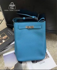 Sold🌈Hermes💙So Kelly 22💙松石藍銀扣💙99新🌈Togo皮🌟Sokelly22🌟sokelly🌟愛馬仕🌟