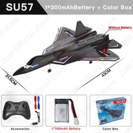 【No-profit】 RC Plane SU57 2.4G With LED Lights Remote Control Flying Model Glider EPP Foam Toys Airp