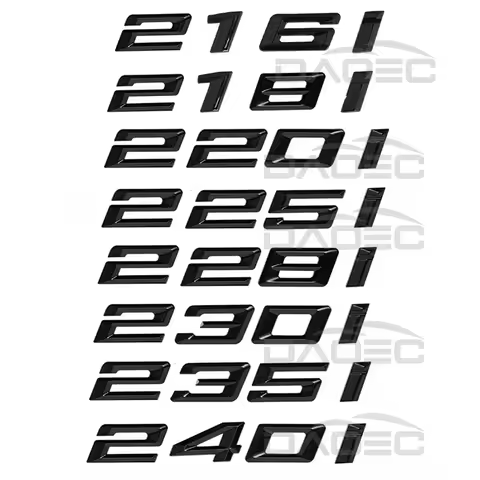 Car Trunk Words Logo Badge Emblem Decal Sticker For BMW 2 Series 216i 218i 220i 225i 228i 230i 235i 