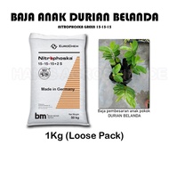 Baja Pembesaran Anak Durian Belanda - Nitrophoska Green 1Kg (loose pack)