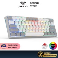 AULA F3261 Mechanical Gaming Keyboard 61 Keys Compact Hot Swappable RGB Backlight