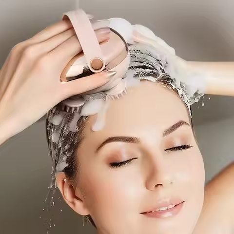 2026 Electric Scalp Head Massager Rechargeable Waterproof Handheld Head Massager Professional Relax 