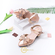 Haighils Kids Haigh Heels Anakk Latest 2026 Hills Bling Amak Girls' Tiptoe Sandals Children's Heels 