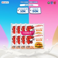 Combo 8 Phô mai Lát Con Bò Cười Burger 200GX32