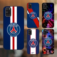 Oppo A52, A92 case with black border printed with PSG Paris Saint Germain Football Club image