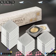 BACKSTR 20pcs/pack Coin Capsule Holder,  Adjustable Medal Collection , Storage Box Coin Capsule